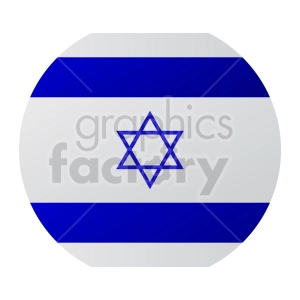 circle israel flag vector clipart