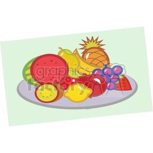 Plate Of Fruits