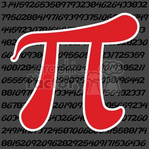red pi symbol in a square
