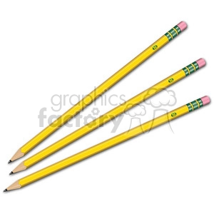 three pencils