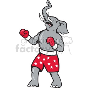 elephant republican boxer celebrate