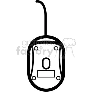 bottom of computer mouse vector icon