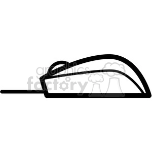 computer mouse side view vector icon