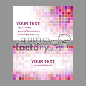 vector business card template set 028