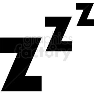 sleeping zzz vector