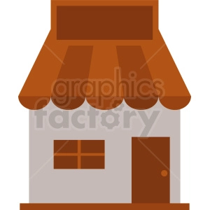 storefront clipart with blank sign