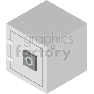 isometric safe vector clipart