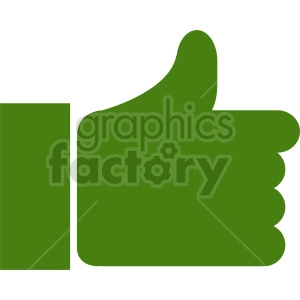 thumb up symbol vector clipart
