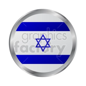 israel flag vector icon