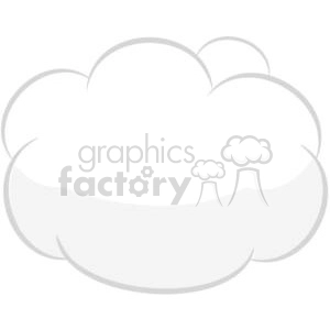 The image is a simple clipart illustration of a puffy white cloud.