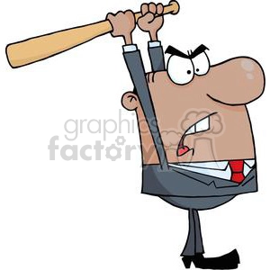3309-Angry-African-American-Businessman-With-Baseball-Bat