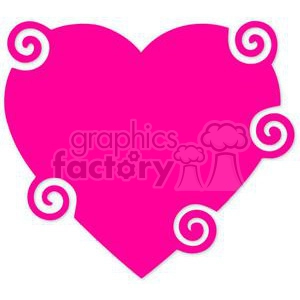 pink swirl heart