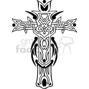 cross clip art tattoo illustrations 020