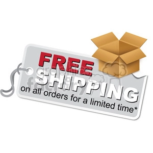 free shipping box label