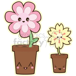 Flowers vector clip art image