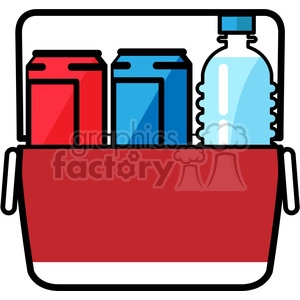 stocked cooler ready for fun icon