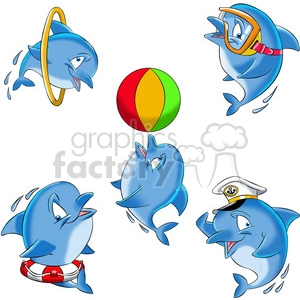 dallas the cartoon dolphin image set