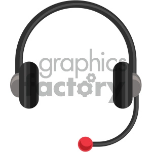 headphones vector flat icon