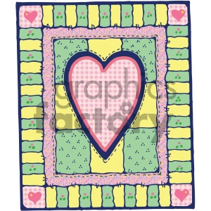 heart quilt design