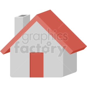 house vector flat icon clipart with no background