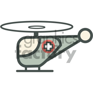 life flight helicopter medical vector icon