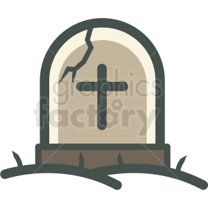 tombstone halloween vector icon image
