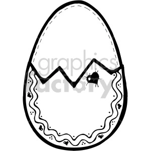 easter egg 012 bw