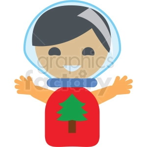 christmas snowglobe avatar girl vector icon