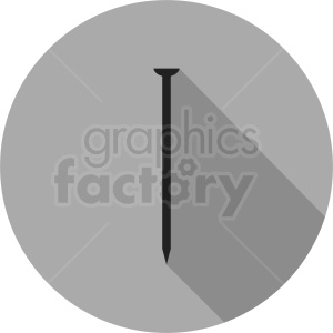 nail vector clipart circle icon