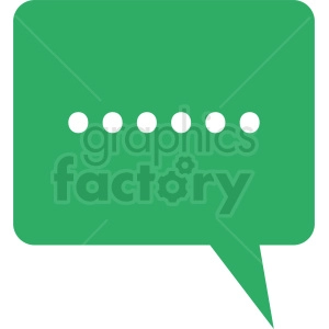green chat icon vector
