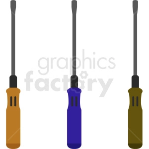 screwdriver tool set vector