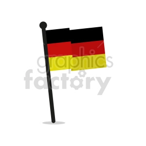 German flag vector clipart icon 01