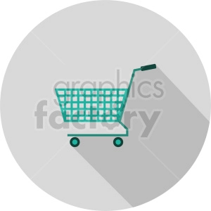 isometric shopping cart vector icon clipart 3