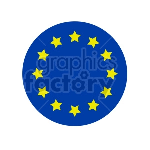 Flag of Europe vector clipart 07