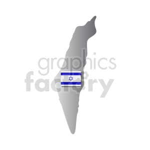 israel flag vector graphic