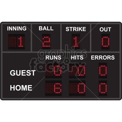 scoreboard vector graphic