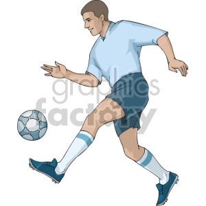 guy playing soccer