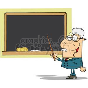 2994-School-Professor-Displayed-On-Chalk-Board
