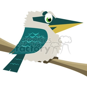 cartoon Kookaburra bird