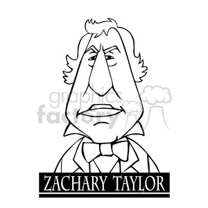 zachary taylor black white