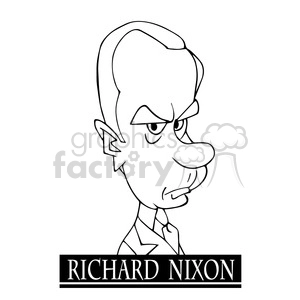 richard nixon black white
