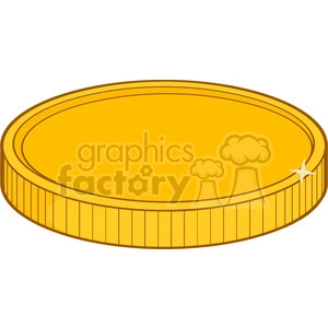 royalty free rf clipart illustration golden coin vector illustration isolated on white background