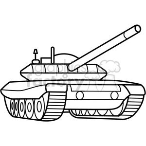 military armored tank outline