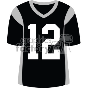 black football jersey vector svg cut files art