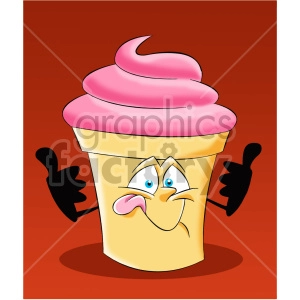cartoon ice cream mascot character