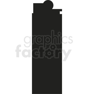 lighter silhouette vector