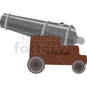 cannon vector clipart no background