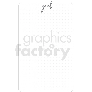 goals dot grid digital planner sticker