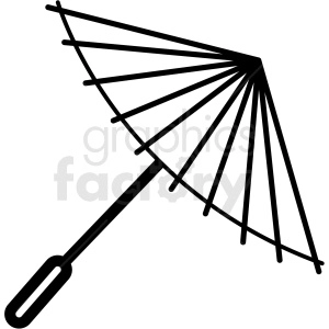 japanese umbrella vector icon