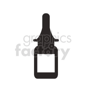 glass bottle vector clipart